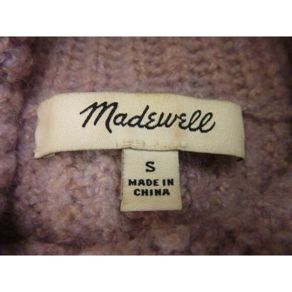 Madewell Lavender Purple Oversized Mercer Turtleneck Sweater Slouchy Wool Blend - Picture 5 of 7
